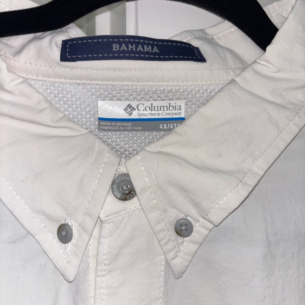 Columbia Black and White Long Sleeve Button down Shirt…Bundle of 2😀 Men’s 4X - Picture 5 of 8